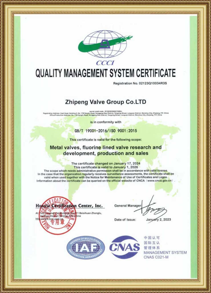 ISO Quality Management System Certification