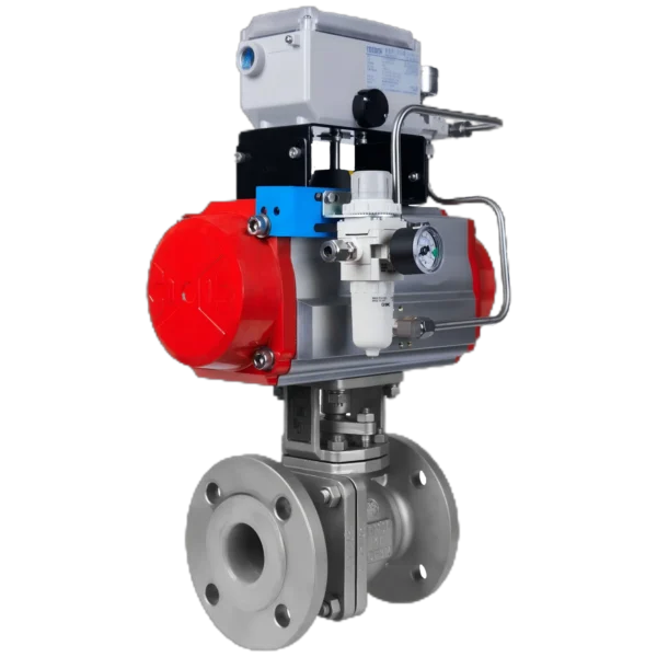 Pneumatic FEP Lined V Ball Regulating Valve ZPRF()()