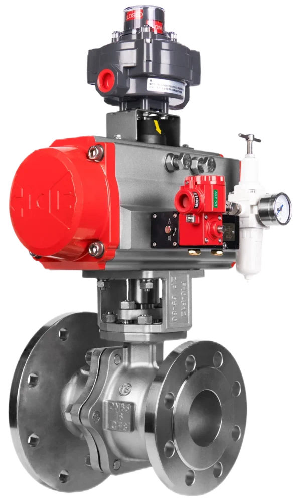Pneumatic Vertical Stem Discharge Ball Valve(ZPRF)()