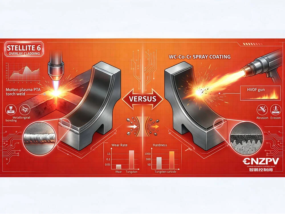 control valve trim surface hardening stellite vs tungsten carbide wear resistance