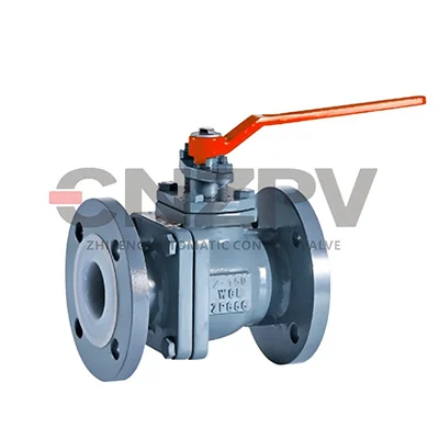 cnzpv api standard fep lined stainless steel full port flanged ball valve