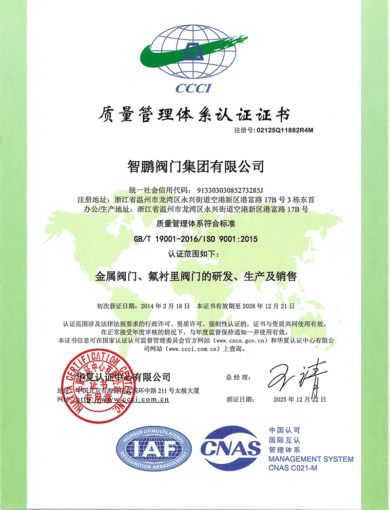 ISO Quality Management System Certification CN